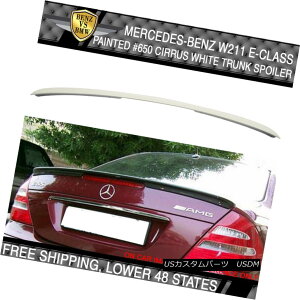 GAp[c USA Stock 03-09 Benz E Class W211 AMG #650 Cirrus White Painted Trunk Spoiler USAXgbN03-09xcENXW211 AMG650V[XEzCghgNEX|C[