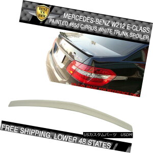 GAp[c 10-16 Benz E Class W212 4Dr AMG Style #650 Cirrus White Painted Trunk Spoiler 10-16xcENXW212 4Dr AMGX^C650V[XEzCghgNEX|C[