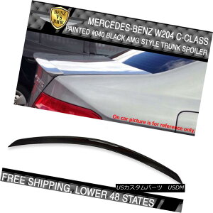 GAp[c 08-14 Benz C Class W204 4Dr AMG Style # 040 Black Painted Trunk Spoiler 08-14xcCNXW204 4Dr AMGX^C040hgNEX|C[