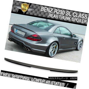 �G�A���p�[�c 03-11 Benz SL Class R230 2Dr AMG Style Unpainted ABS Trunk Spoiler 03-11�x���cSL�N���XR230 2Dr AMG�X�^�C�����h��ABS�g�����N�E�X�|�C���[