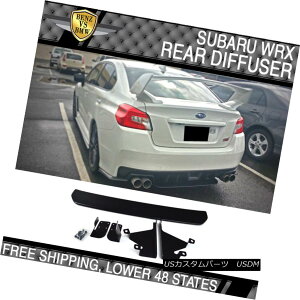 �G�A���p�[�c Fits 15-18 Subaru WRX STI OE Style Unpainted Black Rear Diffuser - ABS �t�B�b�g15-18�X�o��WRX STI OE�X�^�C�����h���u���b�N���A�f�B�t���[�U�[ - ABS