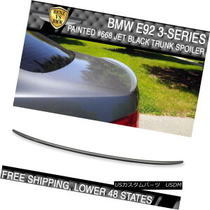 GAp[c 07-13 BMW 3 Series E92 2Dr M3 Style #668 Jet Black Painted Trunk Spoiler 07-13 BMW 3V[YE92 2Dr M3X^C668WFbgubNhgNEX|C[