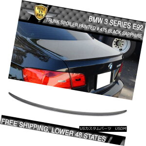 GAp[c 07-13 BMW 3 Series E92 M3 Sty #475 Black Sapphire Metallic Painted Trunk Spoiler 07-13 BMW 3V[YE92 M3 Sty475ubNTt@CA^bNhgNX|C[