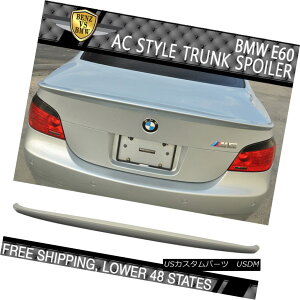 GAp[c USA Stock 04-08 BMW E60 5 Series AC-S Rear Trunk Lip Wing Lid Spoiler Unpainted USA݌04-08 BMW E60 5V[YAC-SAgNbvECObhX|C[h