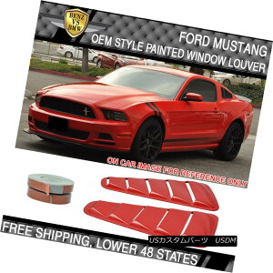 �G�A���p�[�c 10-14 Mustang OE Style PP Side Window Louver Painted Colorado Red # D3 10-14�}�X�^���OOE�X�^�C��PP�T�C�h�E�B���h�E���[�o�[�h���R�����h���b�h��D3 �y���s�A���i�z