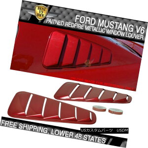 GAp[c USA STOCK 05-09 Mustang V6 Painted # G2 Redfire Metallic Window Louver - ABS AJXgbN05-09}X^OV6hG2 Redfire^bNEBhE[o[ - ABS