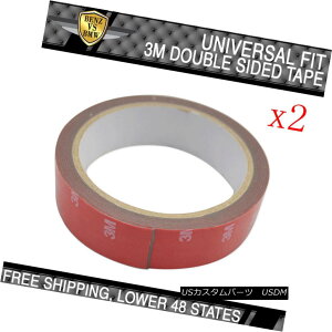 GAp[c 2PC Universal 3M Double Sided Tape Front Rear Lip Spoiler Chin Splitter Lid 2PCjo[T3Mʃe[vtgAbvX|C[`Xvb^[bh