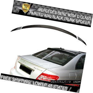 GAp[c 08-14 Benz C Class W204 4Dr Sedan #040 Black B Style Painted Trunk Spoiler 08-14xcCNXW204 4DrZ_040ubNBX^ChgNEX|C[