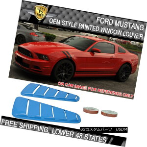�G�A���p�[�c 10 11 12 13 14 Mustang OE Style Window Louver Painted Grabber Blue # CI - PP 10 11 12 13 14�}�X�^���OOE�X�^�C���E�B���h�E���[�o�[�h���O���o�[�u���[��CI - PP �y���s�A���i�z