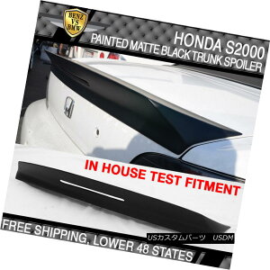 GAp[c USA STOCK 00-09 S2000 AP1 AP2 Painted Matte Black TM Style Trunk Spoiler - FRP č݌00-09 S2000 AP1 AP2h}bgubNTMX^CgNX|C[ - FRP
