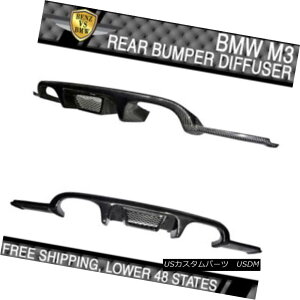 GAp[c Fit 08-13 BMW E90 E92 E93 M3 Only 2Dr HM II Rear Bumper Diffuser Carbon Fiber CF tBbg08-13 BMW E90 E92 E93 M3̂2Dr HM IIAop[fBt[U[J[{t@Co[CF