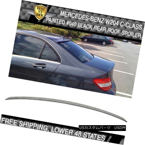 GAp[c 08-14 Benz C Class W204 4Dr Sedan OE Style #040 Black Painted Roof Spoiler 08-14xcCNXW204 4DrZ_OEX^C040h[tX|C[