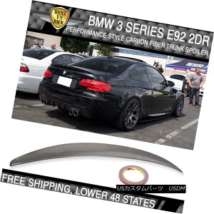 GAp[c 2007-2013 BMW 3 Series E92 2Dr P Style Matte Carbon Fiber CF Trunk Spoiler 2007-2013 BMW 3V[YE92 2Dr P}bgJ[{t@Co[CFgNEX|C[