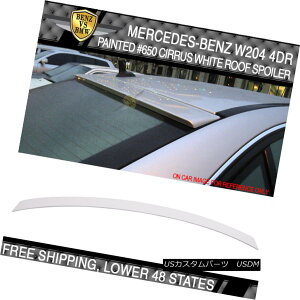 GAp[c 08-14 Benz C Class W204 4Dr OE Style #650 Cirrus White Painted Roof Spoiler 08-14xcCNXW204 4Dr OEX^C650V[XEzCgh[tEX|C[