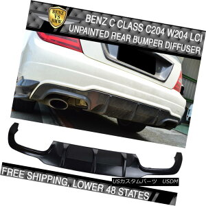 GAp[c USA Stock 12-13 C Class C204 W204 LCI Sport Rear Bumper Diffuser Unpainted ABS č݌12-13 CNXC204 W204 LCIX|[cAop[fBt[UhABS
