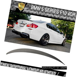 GAp[c USA Stock Fit 11-16 F10 Sedan Performance Trunk Spoiler Matte Carbon Fiber (CF) USAXgbNtBbg11-16 F10Z_ptH[}XgNX|C[}bgJ[{t@Co[iCFj