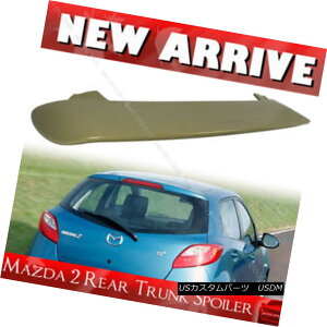 エアロパーツ Unpainted Mazda 2 3rd Hatchback 5DR Rear Window Roof Spoiler K-Style 08-14 未塗装マツダ2 3ハッチバック5DRリアウィンドウルーフスポイラーKスタイル08-14