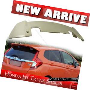 エアロパーツ 14 15 16 Painted For Honda Hatchback 3rd Fit RS Type Rear Wing Trunk Spoiler 14 15 16 Hondaハッチバック用塗装第3フィットRSタイプリアウイングトランク・スポイラー