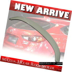 エアロパーツ Painted MAZDA 3 Window ROOF ABS Spoiler Rear Wing 2014-2016 5D Hatchback § MAZDA 3ウインドルーフABSスポイラーリアウイング2014-2016 5DハッチバックPain