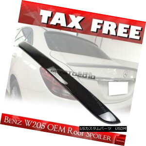 GAp[c ++ Carbon Fiber Mercedes BENZ W205 C-class 4DR Sedan OE Type Rear Roof Spoiler ++Yf@ۃZfXxcW205 CNX4DRZ_OE^CvA[tX|C[