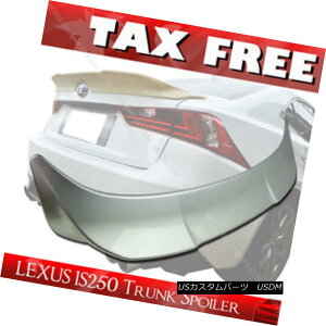エアロパーツ Painted For Lexus IS250 IS350 IS300 IS F TRD Type ABS Rear Trunk Lip Spoiler§ レクサス用IS250 IS350 IS300 IS F TRDタイプABSリアトランクリップスポイラー