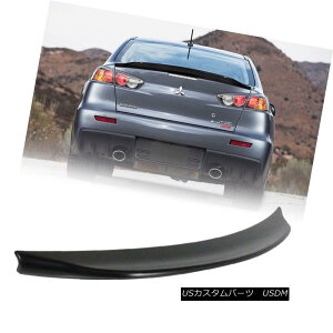 エアロパーツ 08-15 For Mitsubishi Lancer Evolution EVO X RS Style Trunk Spoiler Unpaint ABS 08-15三菱ランサーエボリューションEVO X RSスタイルトランクスポイラー無塗装ABS