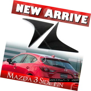 GAp[c Carbon 2pcs For Mazda 3rd Hatchback 5D Rear Triangle Fin Cover Cap 2016 J[{2}c_3nb`obN5DAgCAOtBJo[Lbv2016