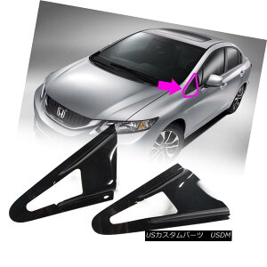 GAp[c One Day Ship- Fit Honda Civic 9th DX EX Si Sedan Front Side Louver Window Visor One Day Ship-Fitz_VrbN9th DX EX SiZ_tgTCh[o[EChoCU[