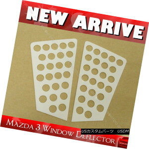 GAp[c Mazda3 Side Window Deflector Louvers Vent Cover for MAZDA 3 10-14 Unpainted Mazda3TChEBhEftN^[[o[ʋCJo[MAZDA 3 10-14h