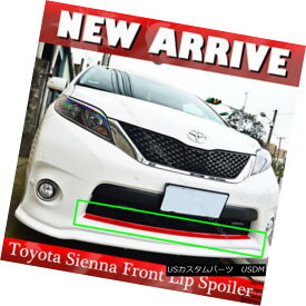 エアロパーツ Painted Front Lip Spoiler For Toyota Sienna XL30 SE LE 2011-2016 Add-On PUF トヨタシエナXL30 SE LE 2011-2016アドオンPUF用塗装フロントリップスポイラー