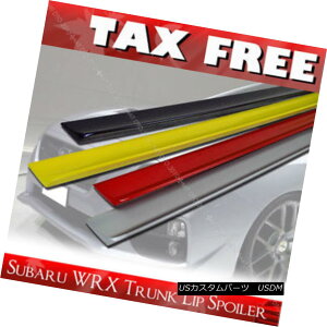エアロパーツ PAINTED FOR SUBARU WRX 4DR SEDAN SALOON STI REAR TRUNK LIP SPOILER WING PUF § スバルWRX 4DRセダンサロンSTIリアTRUNKリップスポイラーウイングPUF用塗装