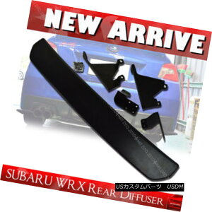 エアロパーツ UNPAINTED FOR SUBARU WRX SEDAN STI REAR UNDER LIP DIFFUSER SPOILER リバースディフューザースポイラーの下でSUBARU WRX SEDAN STIリア用の未塗装