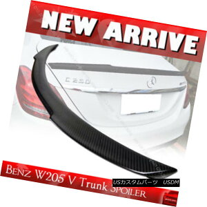 GAp[c SHIP FROM LA Carbon Fiber Mercedes BENZ W205 C-class V Type Rear Trunk Spoiler DLAJ[{t@Co[ZfXxcW205 CNXV^Cv㕔gNX|C[