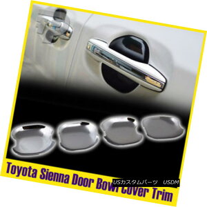 GAp[c Chrome For TOYOTA Sienna 3rd 4D Minivan Side Door Bowl Cover 4pcs NtH[g^VGi34D~joTChhA{EJo[4{
