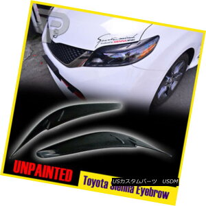 �G�A���p�[�c Unpainted For TOYOTA Sienna 3rd 4D Eyelids Eyebrow Headlight Cover 11-15 LE XLE TOYOTA Sienna�p���h����3��4D�܂Ԃ����уw�b�h���C�g�J�o�[11-15 LE XLE �y���s�A���i�z