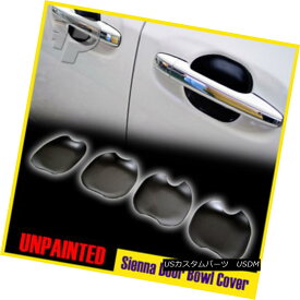エアロパーツ Unpainted For TOYOTA Sienna 3rd 4D Minivan Side Door Bowl Cover Add 2015 TOYOTA Sienna用未塗装3/4ミニバンサイドドアボウルカバー2015追加