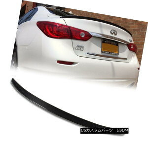 GAp[c For INFINITI Q50 V37 Real Carbon 4D Sedan Rear Trunk Spoiler Wing D Style 14-18 INFINITI Q50 V37AJ[{4DZ_AgNEX|C[EBODX^C14-18
