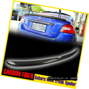 GAp[c For Subaru WRX STI Sedan OE Style Rear Trunk Spoiler Carbon Fiber 15-17 XoWRX STIZ_OEX^CAgNX|C[J[{t@Co[15-17