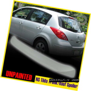 �G�A���p�[�c Painted For Nissan Tiida 1st Versa C11 Rear Roof Spoiler Wing FRP 07-12 ���Y�e�B�[�_�̂��߂̓h����1��Versa C11���A���[�t�X�|�C���[�E�C���OFRP 07-12 �y���s�A���i�z