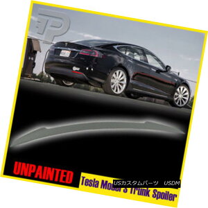 GAp[c Unpaint Tesla Model S Liftback Sedan V-style Rear Trunk Spoiler P85D 2016 TeslafStgobNZ_VX^CAgCNX|C[P85D 2016