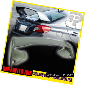 GAp[c UNPAINTED For SUBARU WRX STI REAR TRUNK LIP SPOILER WING ABS for SEDAN 15-17 SUBARU WRX STIATRUNK LIP SPOILER WING ABSpZp15-17