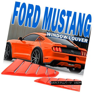 �G�A���p�[�c Fits 15-18 Mustang OE Style Painted # CY Competition Orange Window Louver PP 15-18�̃}�X�^���OOE�X�^�C���̃y�C���g��CY����Orange Window Louver PP �y���s�A���i�z