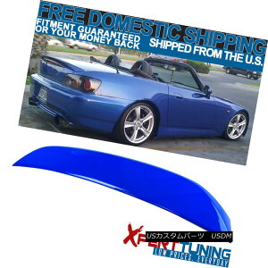 エアロパーツ 08-09 Honda S2000 ABS Trunk Spoiler Painted Apex Blue Pearl # B554P - ABS 08-09ホンダS2000 ABSトランクスポイラーペイントエイペックスブルーパール#B554P - ABS
