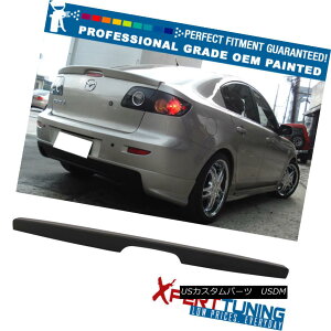 GAp[c Fit 04-09 Mazda 3 Sedan Flush Mount OE Factory Trunk Spoiler - OEM Painted Color tBbg04-09}c_3Z_tbV}EgOEH̃gNEX|C[ - OEMhJ[