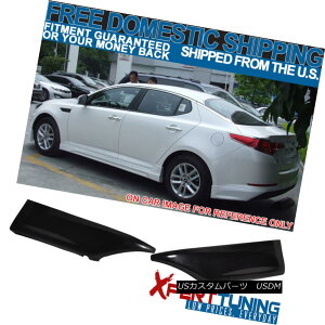 エアロパーツ Fit For 10-12 Kia Optima K5 Rear Bumper Lip Splitters Unpainted - Poly Urethane 10-12 Kia Optima K5リアバンパーリップスピッター未塗装 - ポリウレタン