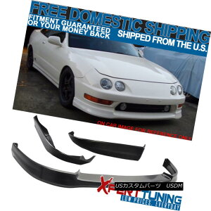 �G�A���p�[�c Poly Urethane USDM Front + Rear Bumper Lip Bodykit Fit 98-01 Acura Integra PU �|���E���^��USDM�t�����g+���A�o���p�[���b�v�{�f�B�L�b�g�t�B�b�g98-01 Acura Integra PU �y���s�A���i�z