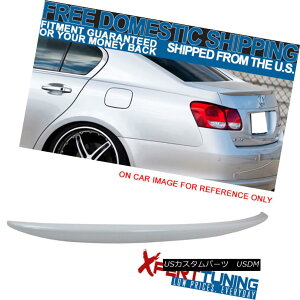エアロパーツ Open Box Fit 06-12 Lexus GS350 OE Painted Trunk Spoiler #062 Crystal White Pearl オープンボックスフィット06-12レクサスGS350 OE塗装トランクスポイラー#062クリスタルホワイトパール