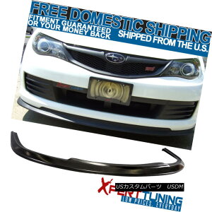 GAp[c Fit For 08-10 Subaru Impreza WRX STI CS Style Front Bumper Lip Spoiler Bodykit 08-10XoCvbTWRX STI CSX^Ctgop[bvX|C[{fBLbg