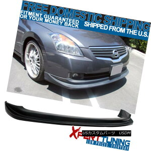 �G�A���p�[�c Fit For 07-09 Nissan Altima Sedan 4Dr Poly Urethane PU Front Bumper Lip Spoiler 07-09���Y�A���e�B�}�Z�_��4Dr�|���E���^��PU�t�����g�o���p�[���b�v�X�|�C���[ �y���s�A���i�z
