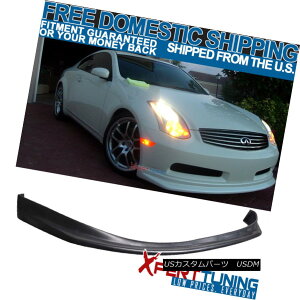 GAp[c Fit For Infiniti G35 Coupe 03-06 NS Style PU Urethane Front Bumper Lip Spoiler tBbgCtBjeBG35N[y03-06 NSX^CPUE^tgop[bvX|C[